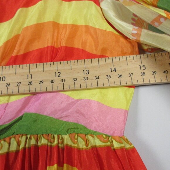Farm Rio Beach Toucans Scarf Midi Dress S Multicolor 100% Viscose Bohemian 408 - Picture 15 of 16